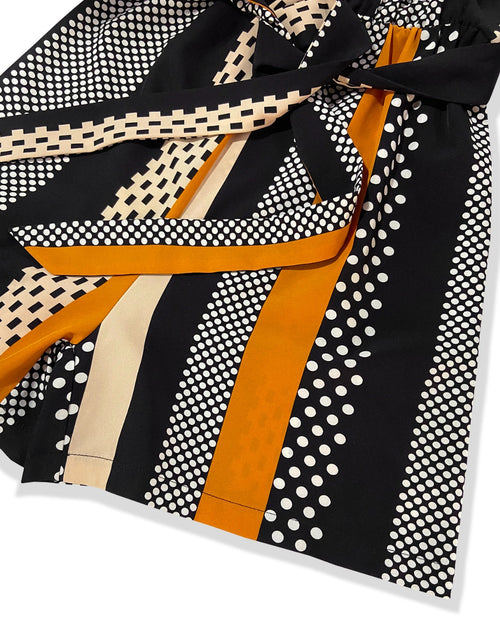 Load image into Gallery viewer, Tied Color Block Sleeveless Romper
