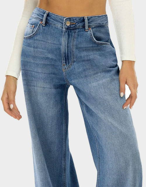 Load image into Gallery viewer, High Waist Wide Leg Jeans
