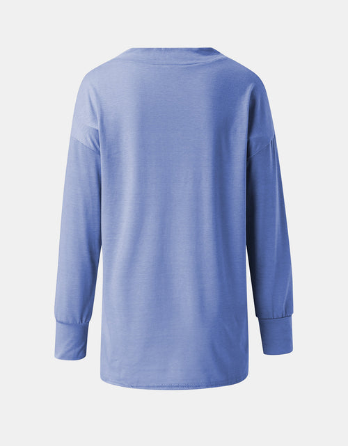 Load image into Gallery viewer, Full Size V-Neck Long Sleeve T-Shirt
