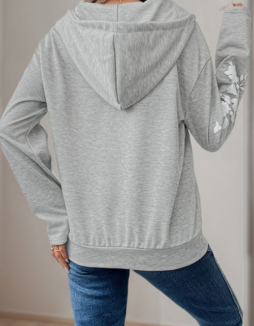 Load image into Gallery viewer, Perfee Half Zip Long Sleeve Hoodie
