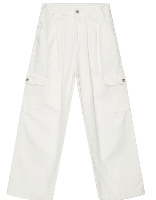 Load image into Gallery viewer, Wide Leg Jeans with Pockets
