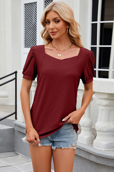 Load image into Gallery viewer, Eyelet Short Sleeve T-Shirt
