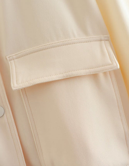 Load image into Gallery viewer, Pocketed Snap Down Baseball Collar Jacket

