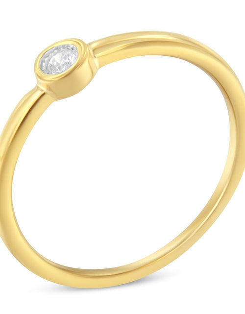 Load image into Gallery viewer, 14K Yellow Gold Plated .925 Sterling Silver Miracle Set Diamond Ring (1/20 Cttw, J-K Color, I1-I2 Clarity) by Haus of Brilliance

