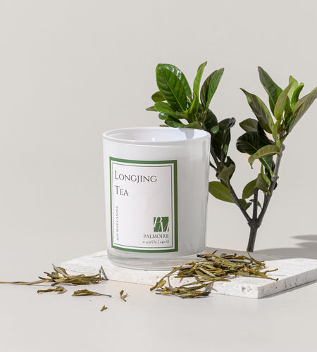 Longjing Tea Soy Wax Candle by PALMOIRE