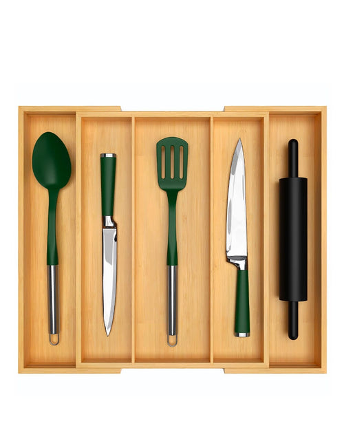 Load image into Gallery viewer, Expandable Utensil Organizer by Royal Craft Wood
