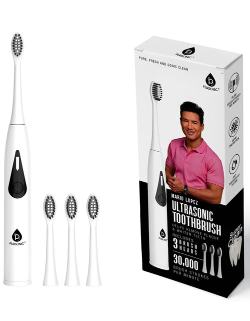 Load image into Gallery viewer, Mario Lopez Triple-Head Electric Tooth Wizard - 30,000 Strokes Per a Minute by Pursonic
