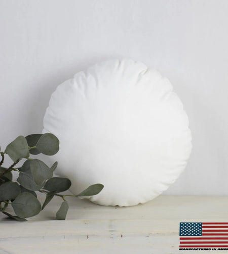 10" | Round Angel Hair Insert | Indoor Outdoor Down Alternative Hypoallergenic Pillow Insert | Quality Insert | Premium Insert by UniikPillows