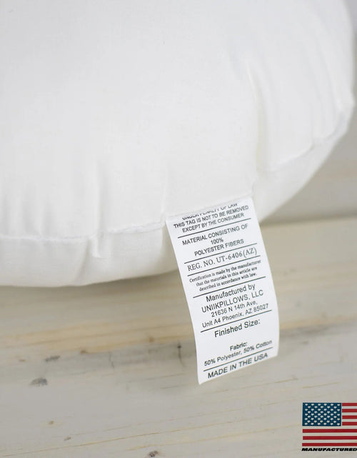 Load image into Gallery viewer, 10" | Round Angel Hair Insert | Indoor Outdoor Down Alternative Hypoallergenic Pillow Insert | Quality Insert | Premium Insert by UniikPillows
