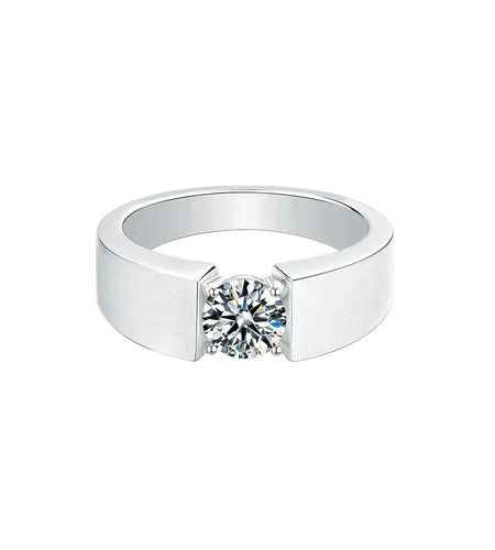 1.0 Carats VVS1 Moissanite Diamond Ring by Bling Proud | Urban Jewelry Online Store