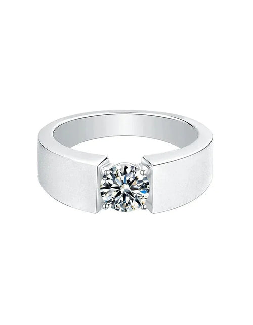 Load image into Gallery viewer, 1.0 Carats VVS1 Moissanite Diamond Ring by Bling Proud | Urban Jewelry Online Store
