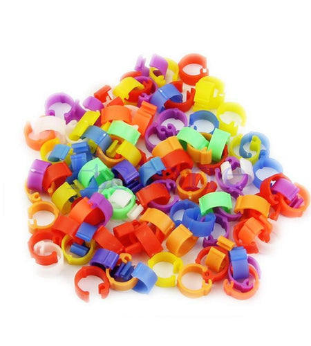 100 Pcs Poultry Pedal Rings by Dog Hugs Cat