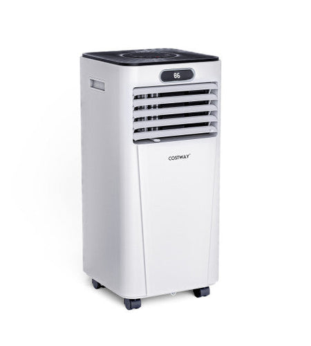 10000 BTU 4-in-1 Portable Air Conditioner with Dehumidifier and Fan Mode-White