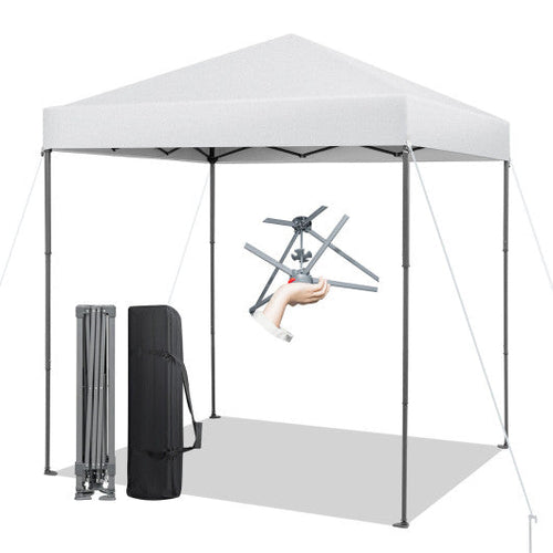 Load image into Gallery viewer, 6.6 x 6.6 Feet Outdoor Pop-up Canopy Tent with UPF 50+ Sun Protection-White
