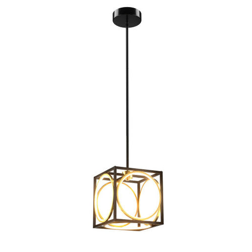 Load image into Gallery viewer, Modern LED Pendant Light with 42 Inches Adjustable Suspender-Black
