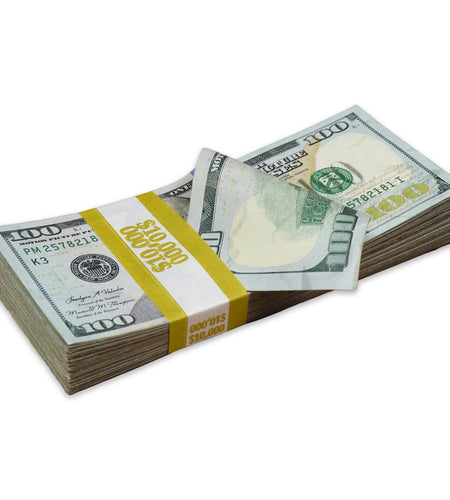 $10,000 ✔️RealAged™ Full Print New Series Stack by Prop Money Inc