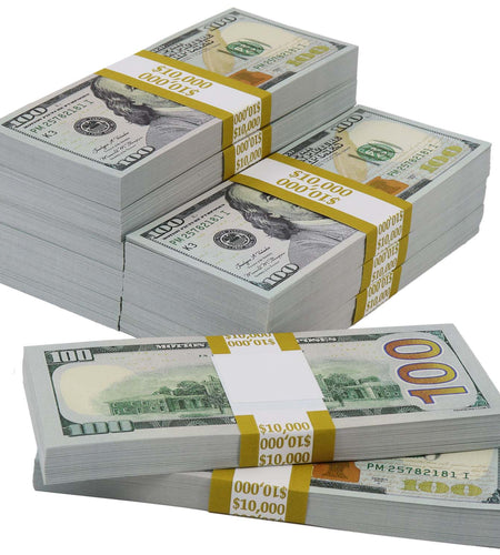 $100,000 BLANK FILLER New Series Stacks by Prop Money Inc