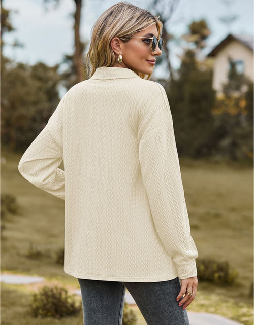 Load image into Gallery viewer, Collared Neck Long Sleeve Blouse
