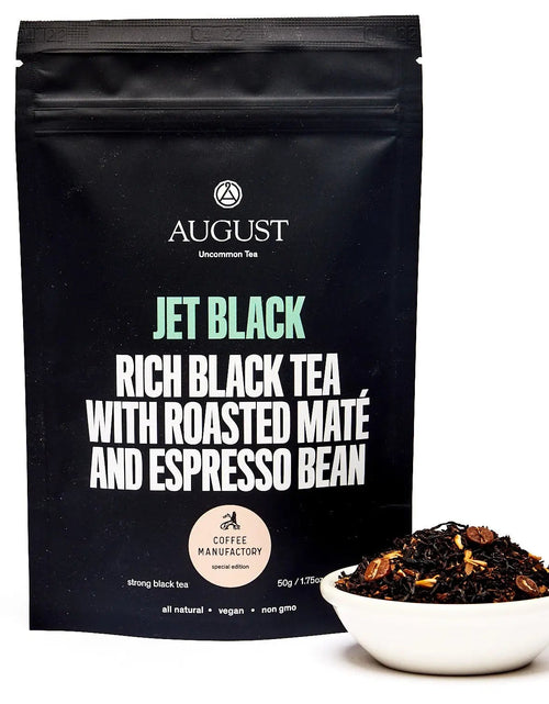 Load image into Gallery viewer, Jet Black - Roasty Coffee Black Tea

