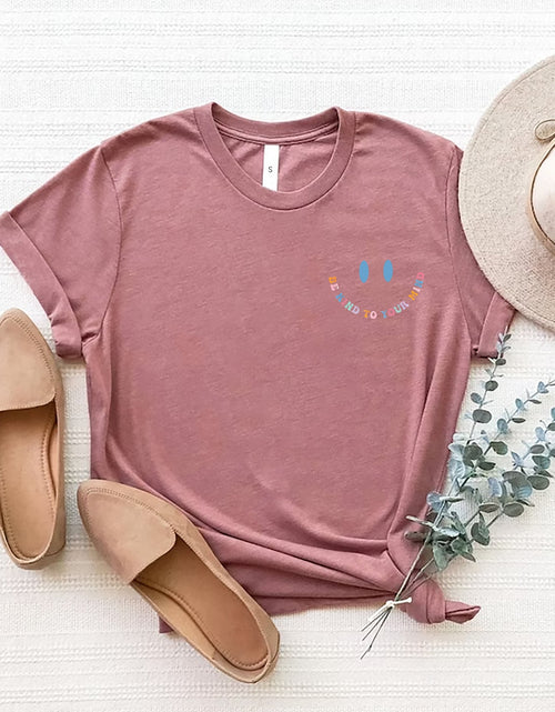 Load image into Gallery viewer, Letter Graphic Round Neck Short Sleeve T-Shirt
