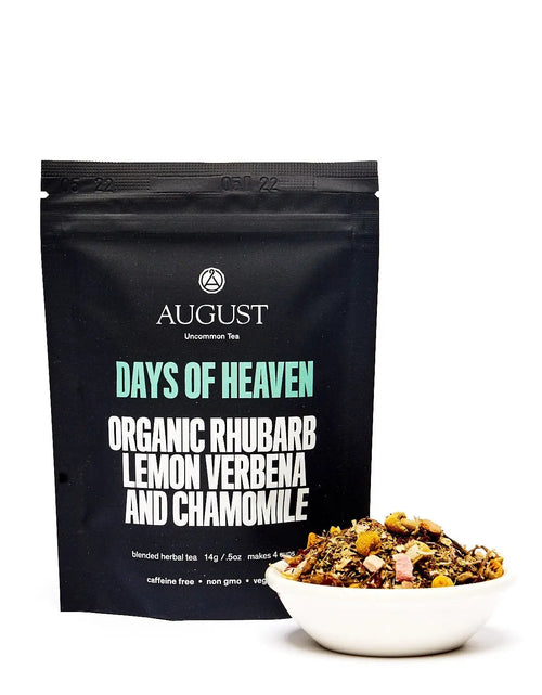 Load image into Gallery viewer, Days of Heaven - Rhubarb Verbena Chamomile Tea (Caffeine Free)
