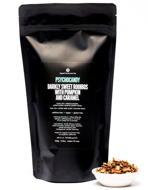 Load image into Gallery viewer, Psychocandy - Roasted Pumpkin Caramel Rooibos Tea (Caffeine Free)
