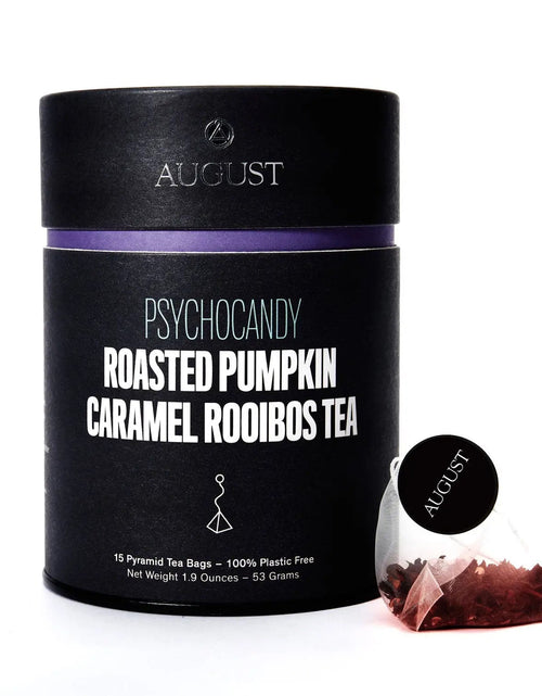 Load image into Gallery viewer, Psychocandy - Roasted Pumpkin Caramel Rooibos Tea (Caffeine Free) (15 Tea Bags)
