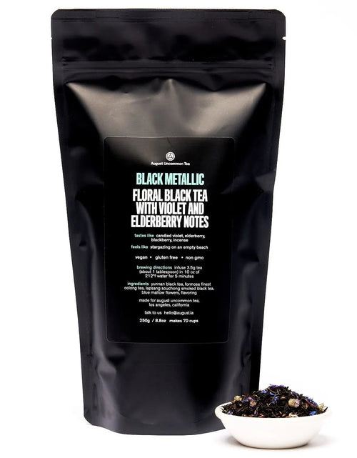 Load image into Gallery viewer, Black Metallic - Violet Elderberry Black Tea
