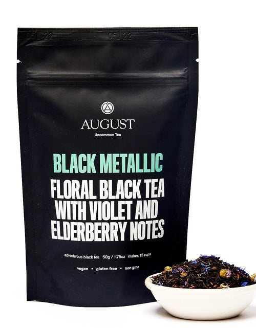 Load image into Gallery viewer, Black Metallic - Violet Elderberry Black Tea
