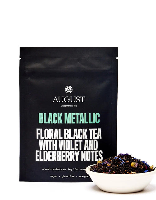 Load image into Gallery viewer, Black Metallic - Violet Elderberry Black Tea

