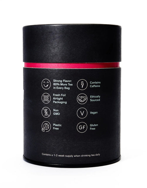 Load image into Gallery viewer, Black Metallic - Violet Elderberry Black Tea (15 Tea Bags)
