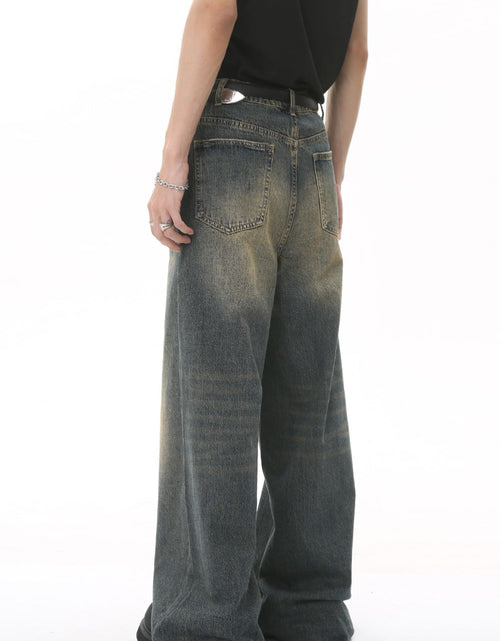 Load image into Gallery viewer, Men's Wide Leg Jeans with Pockets
