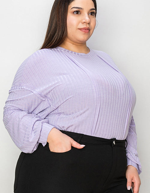 Load image into Gallery viewer, Basic Bae Full Size Ribbed Round Neck Long Sleeve T-Shirt
