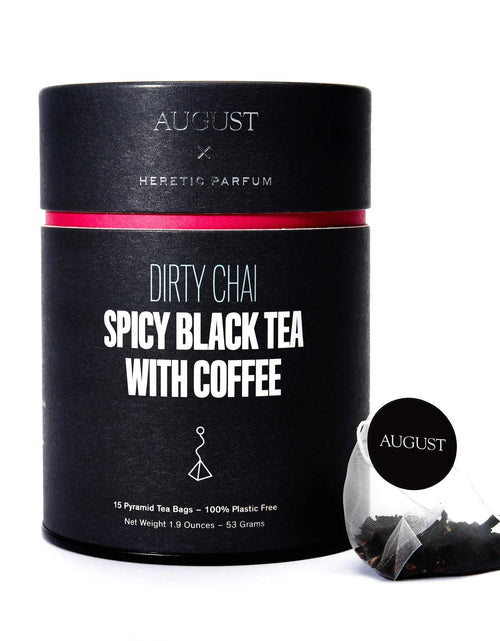Load image into Gallery viewer, Dirty Chai - Spicy Black Tea With Coffee (15 Tea Bags)
