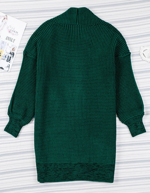 Load image into Gallery viewer, Woven Right Heathered Open Front Longline Cardigan

