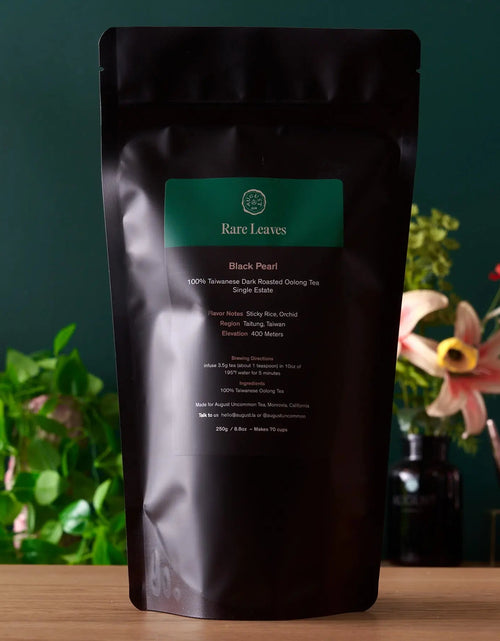 Load image into Gallery viewer, Rare Leaves Black Pearl - Single Estate Taiwanese Dark Roasted Oolong Tea
