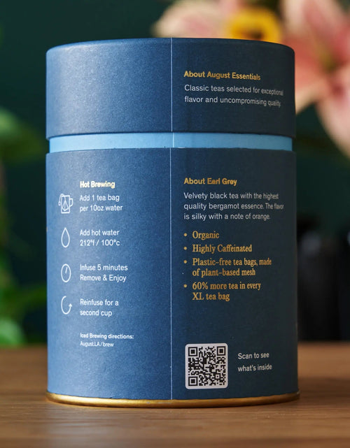 Load image into Gallery viewer, Essentials Earl Grey Black Tea - 15 Tea Bags
