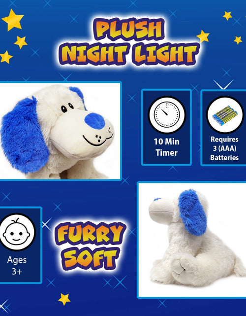 Load image into Gallery viewer, Rainbow Lites Puppy Dog Glow Plush LED Night Light Up Stuffed Animal 2 Pack Set by The Noodley
