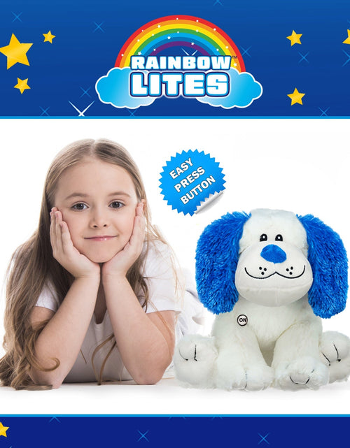 Load image into Gallery viewer, Rainbow Lites Puppy Dog Glow Plush LED Night Light Up Stuffed Animal (16 inch) by The Noodley
