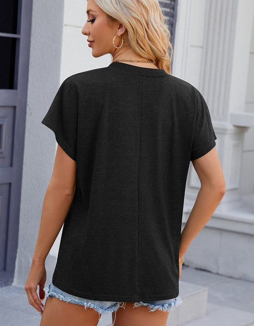 Load image into Gallery viewer, V-Neck Short Sleeve T-Shirt
