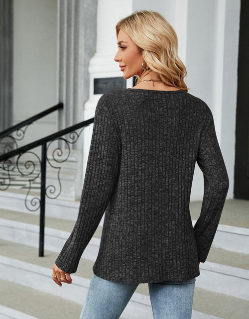 Load image into Gallery viewer, Buttoned Long Sleeve Slit Top
