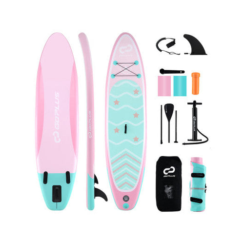 Load image into Gallery viewer, 10 Feet Inflatable Stand up Paddle Board with 3 Fins and Adjustable Paddle-S
