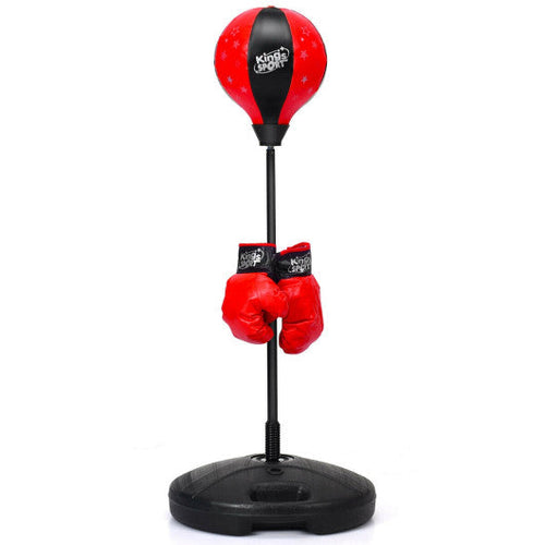 Load image into Gallery viewer, Kids Adjustable Stand Punching Bag Toy Set with Boxing Glove-Red

