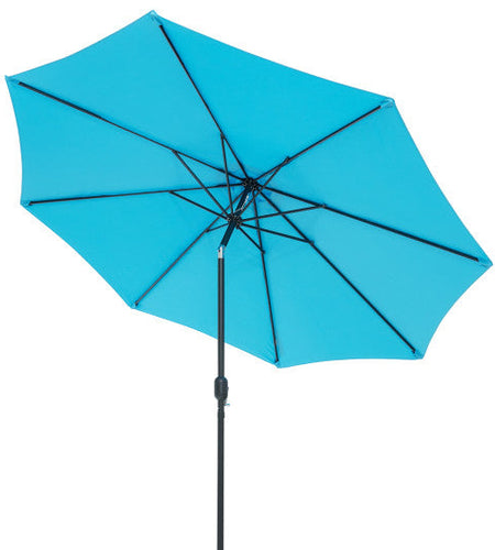 10 Feet Outdoor Patio Umbrella with Tilt Adjustment and Crank-Blue