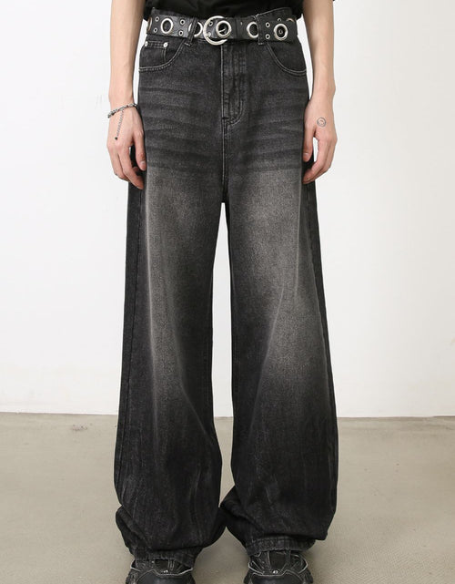Load image into Gallery viewer, Men's Wide Leg Jeans with Pockets
