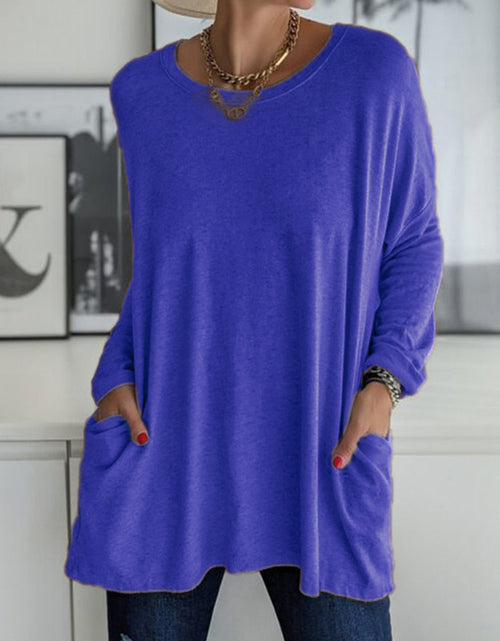 Load image into Gallery viewer, Full Size Round Neck Long Sleeve T-Shirt
