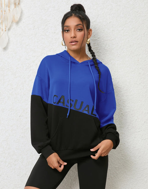 Load image into Gallery viewer, CASUAL Graphic Two-Tone Hoodie
