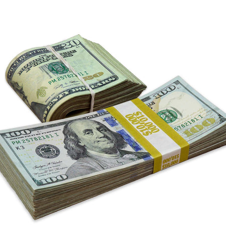 $12,000 ✔️RealAged™ Full Print New Series Stack & Band Pack by Prop Money Inc