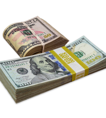 $15,000 ✔️RealAged™ Full Print New Series Stack & Band Pack by Prop Money Inc