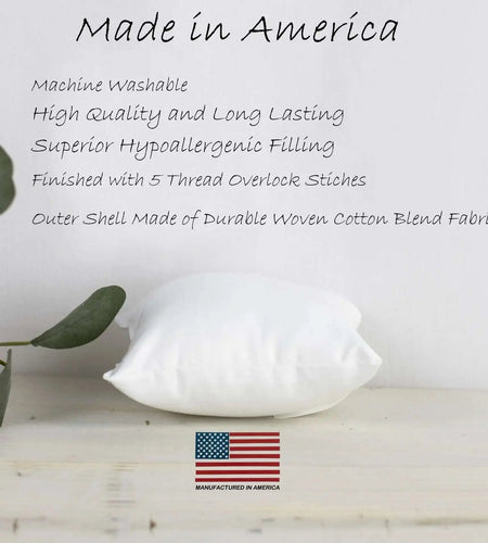 10x10 | Indoor Outdoor Hypoallergenic Polyester Pillow Insert | Quality Insert | Pillow Inners | Throw Pillow Insert | Square Pillow Inserts by UniikPillows